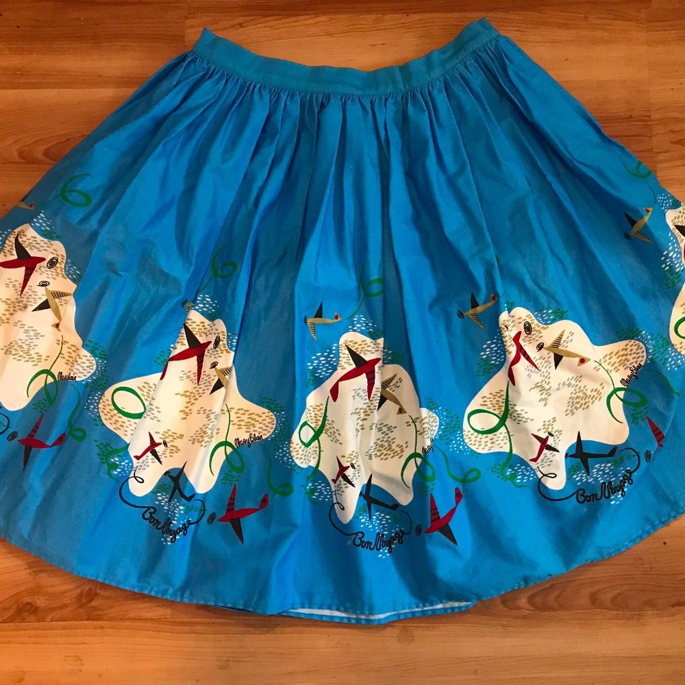 Mary Blair Airplanes Pinup Couture Jenny Skirt